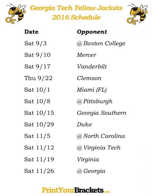 Georgia Tech Yellow Jackets vs. Gardner-Webb Runnin' Bulldogs at Bobby Dodd Stadium